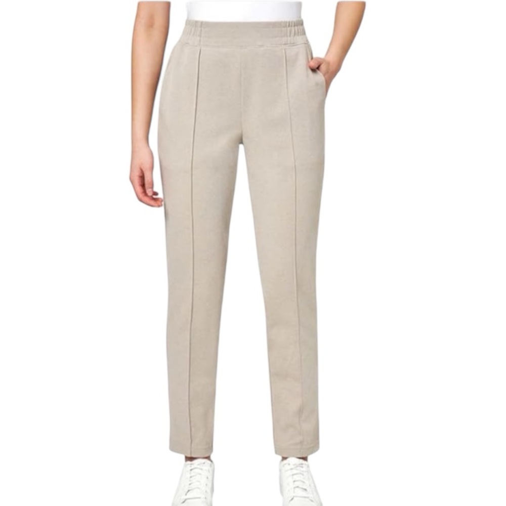 Mondetta Women's Beige Stretch Pintuck Straight Leg Pants Size XXL‎